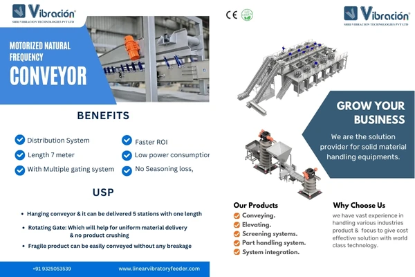 motorized natural frequency conveyor