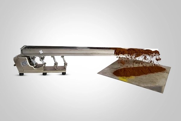 vibratory seasoning conveyor manufacturer for spices, powder, salt_shrivibracion